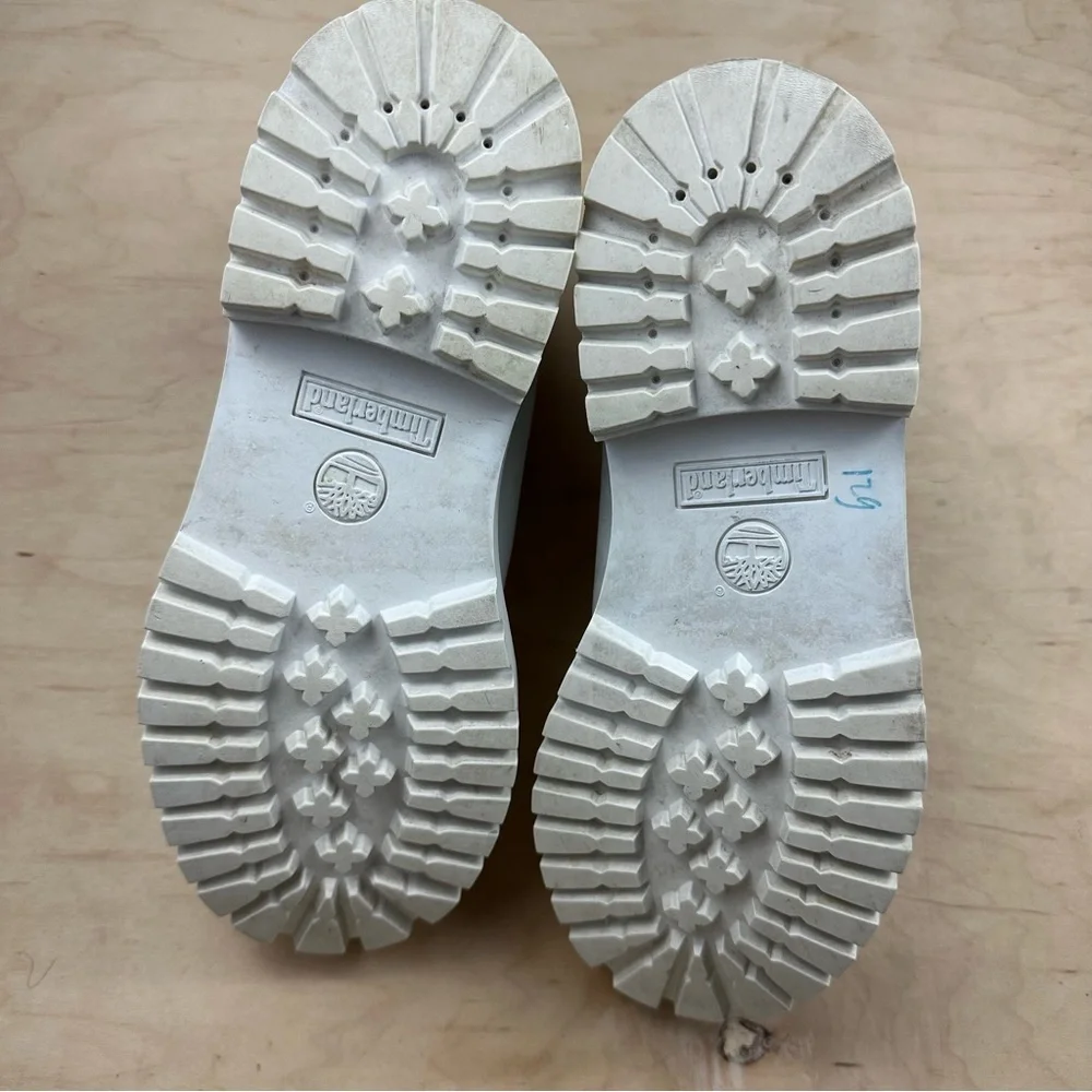 Timberland Light Gray Leather Boots boys